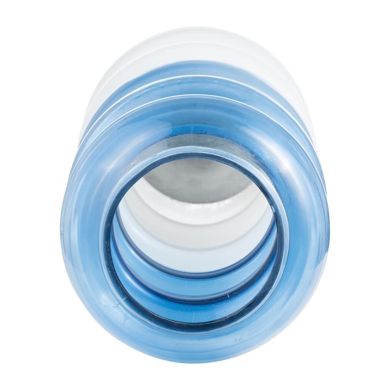 Sagebrook Home Glass Vase with Bold Bubble Design, Coastal Style