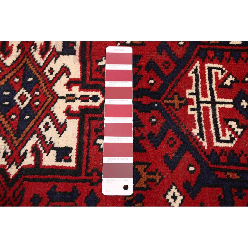 ECARPETGALLERY Hand-knotted Konya Anatolian Red Wool Rug - 2'2 x 9'4