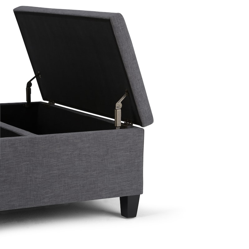 WYNDENHALL Tyler 36 inch Wide Contemporary Square Table Ottoman