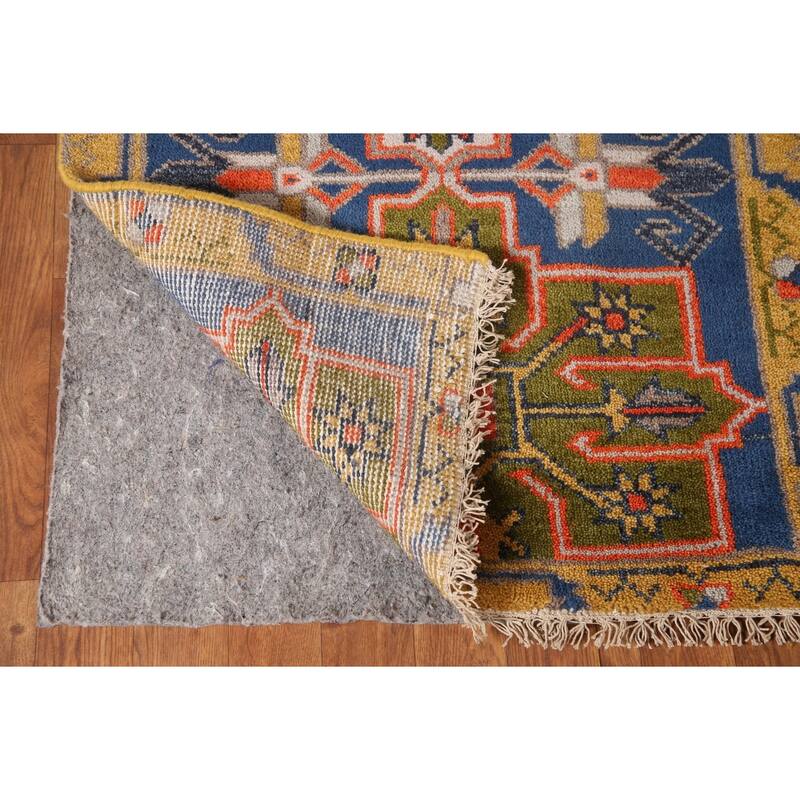 Blue Heriz Serapi Oriental Runner Rug Wool Carpet - 2'7" x 7'10"