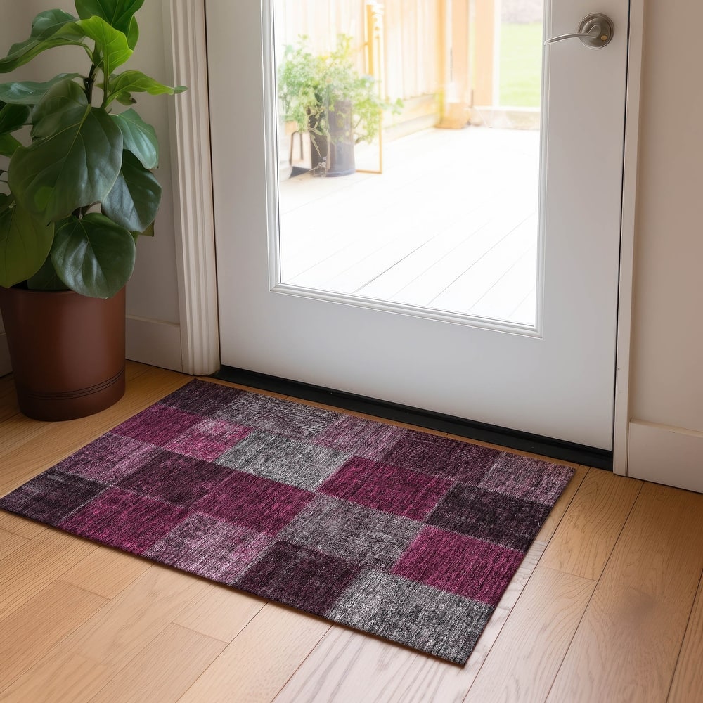 Machine Washable Indoor/ Outdoor Chantille Vintage Oriental Rug