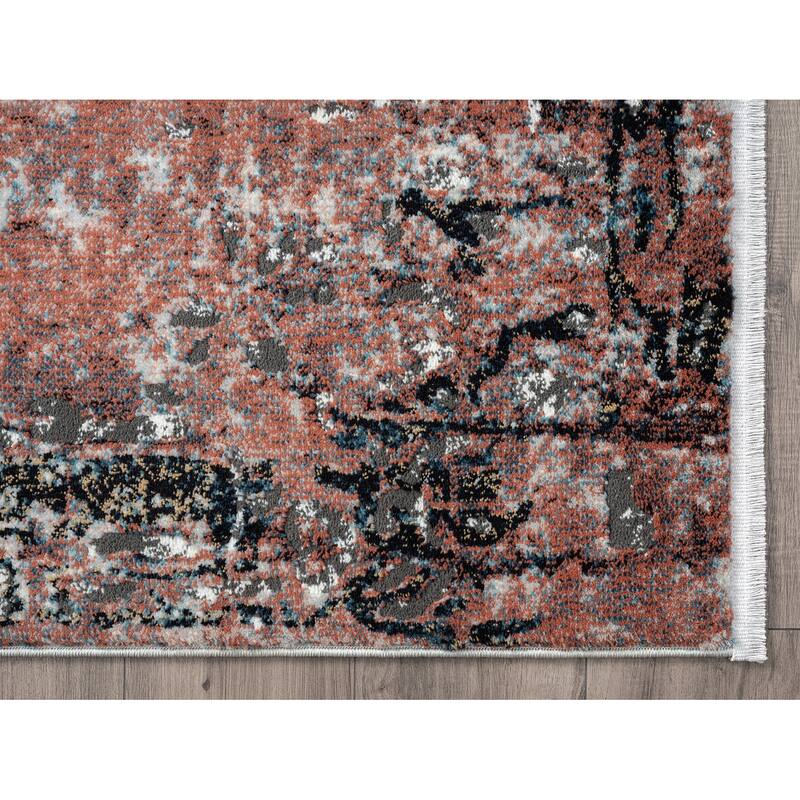 Abani Rugs Azure Contemporary Warm Rust Area Rug