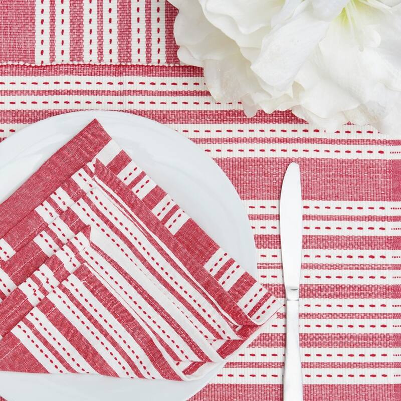 72" x 14" Warner Scarlet Woven Reversible Table Runner - 14" x 72"
