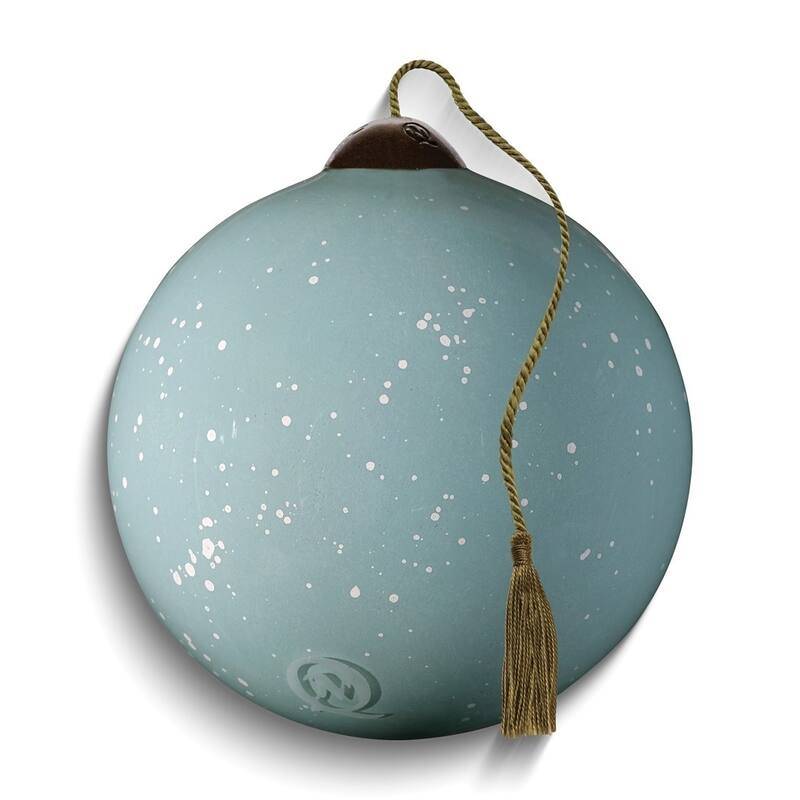 Curata Very Merry Cardinal By Katie Doucette Hand-Painted Glass Ornament