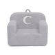 preview thumbnail 1 of 2, Personalized Monogram Cozee Sherpa Chair - Customize with Letter C - Foam Kids Chair for Ages 18 Months and Up