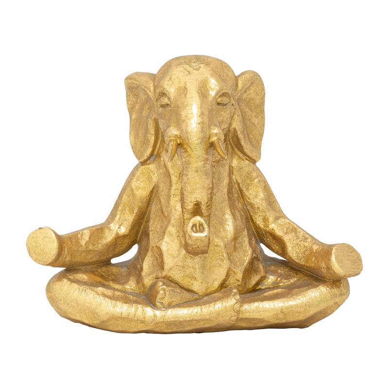 Sagebrook Home Serene Elephant Figurine - 8" x 4" x 6"