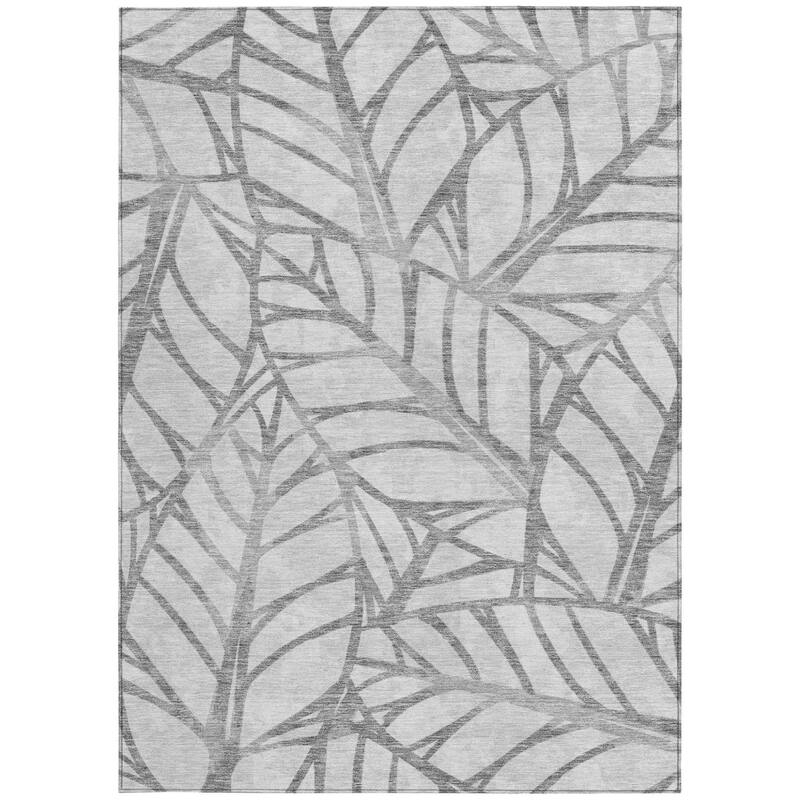 HomeRoots Floral Transitional Rectangle Outdoor Rug