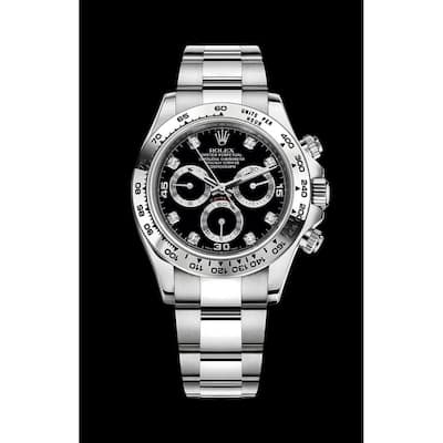 Rolex Pre-Owned Cosmograph Daytona Men's Watch - White Gold Diamond Daytona - 40mm