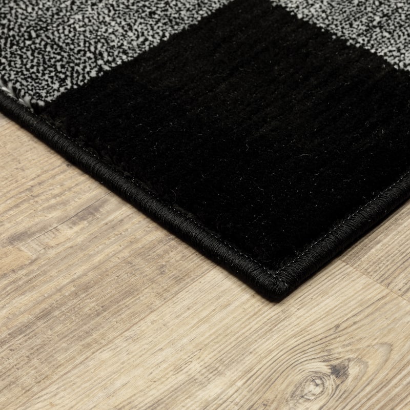 Style Haven The Gray Barn Told Gait Gingham Checker Area Rug