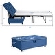 preview thumbnail 21 of 31, Costway Folding Ottoman Sleeper Bed with Mattress Convertible Guest - See details