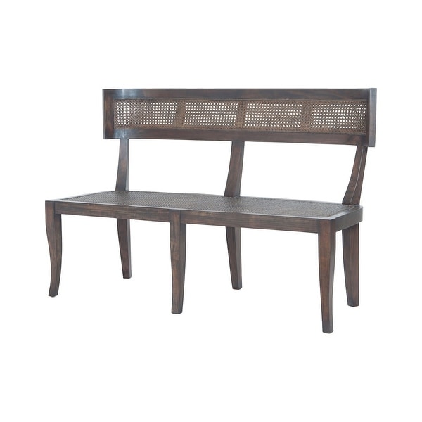 GuildMaster 6516004 Country 48" Wide Mahogany Framed Bench - Heritage Dark Gray Stain