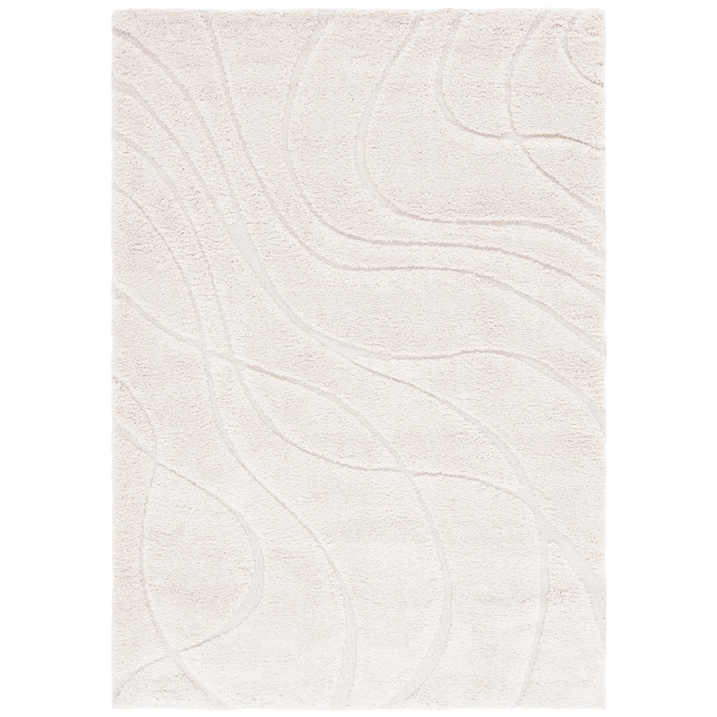 SAFAVIEH Florida Shag Staka Abstract Waves 1.2-inch Area Rug