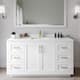 Option White / White Quartz Top / Brushed Gold Hardware