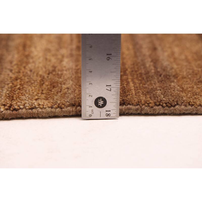 ECARPETGALLERY Hand-knotted Pak Finest Gabbeh Brown Wool Rug - 4'1 x 5'10