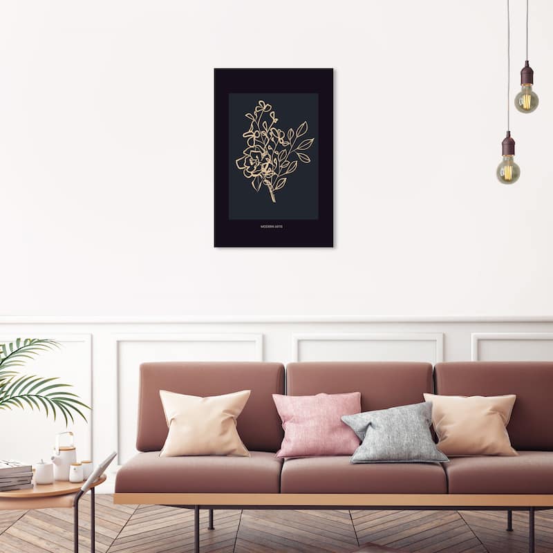 Wynwood Studio Canvas Floral and Botanical Flowers in a neutral background Wall Art Canvas Print - 20 x 30