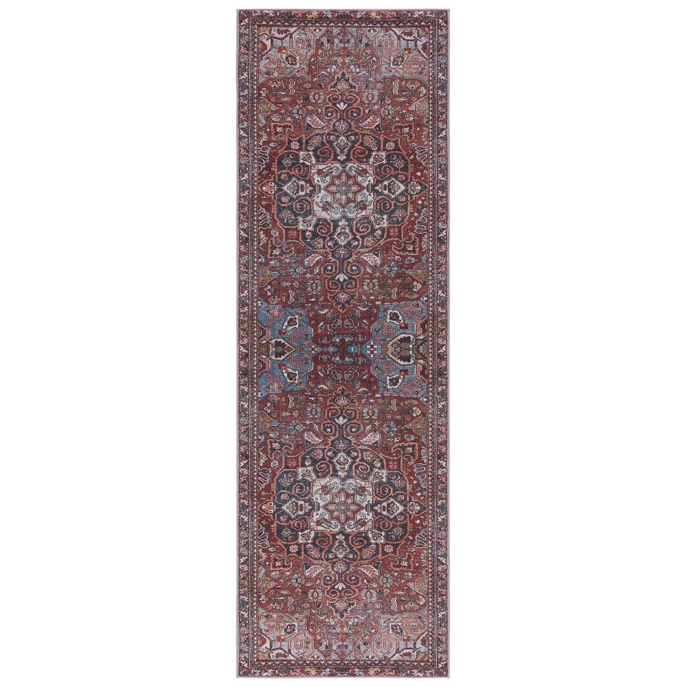 SAFAVIEH Tucson Machine Washable Slip Resistant Kizzie Oriental Rug