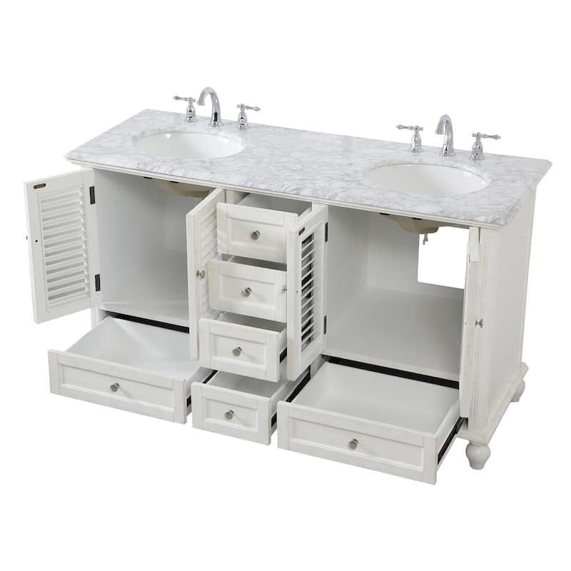 Core 60 Inch Double Bathroom Vanity