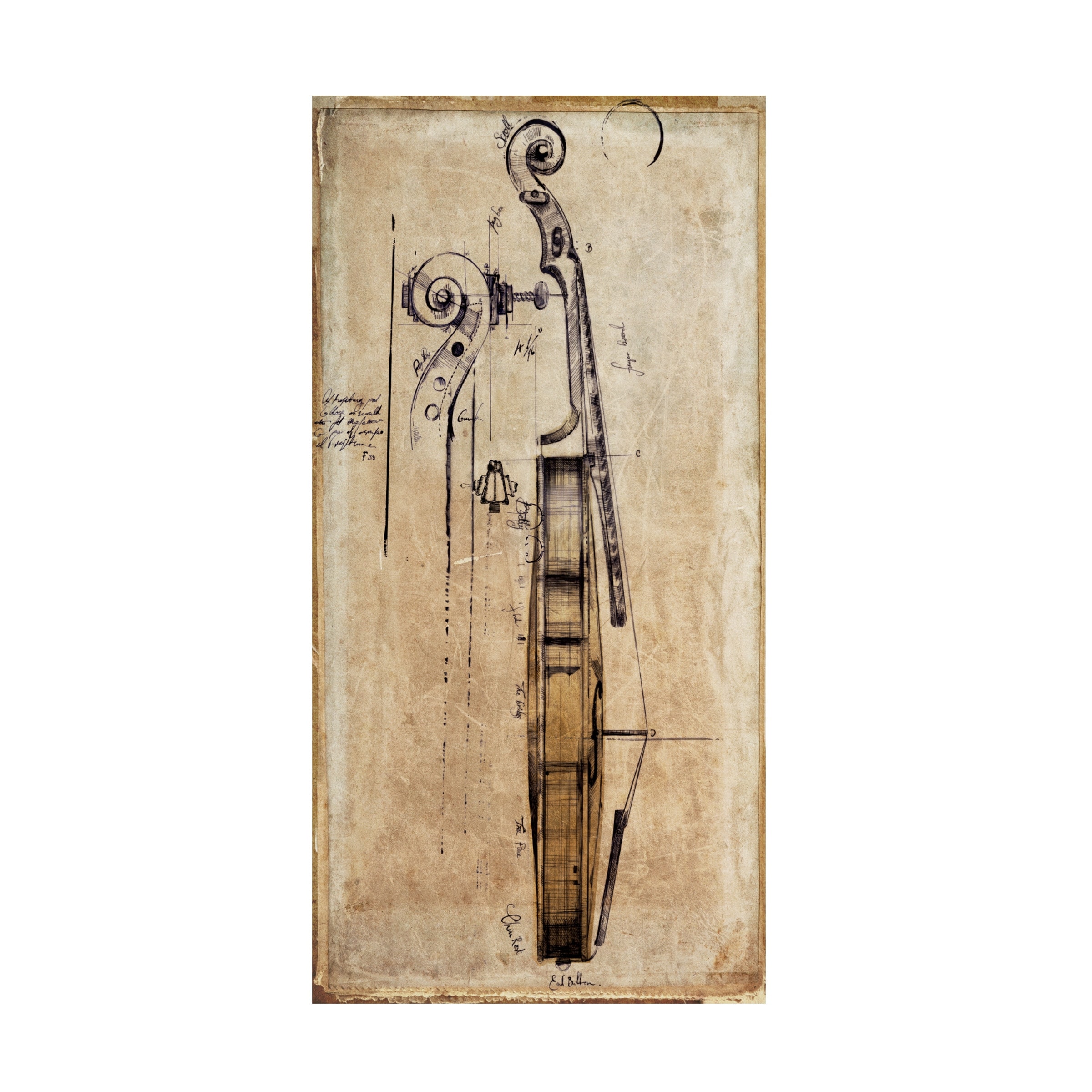Symposium Design 'Violin' Canvas Art
