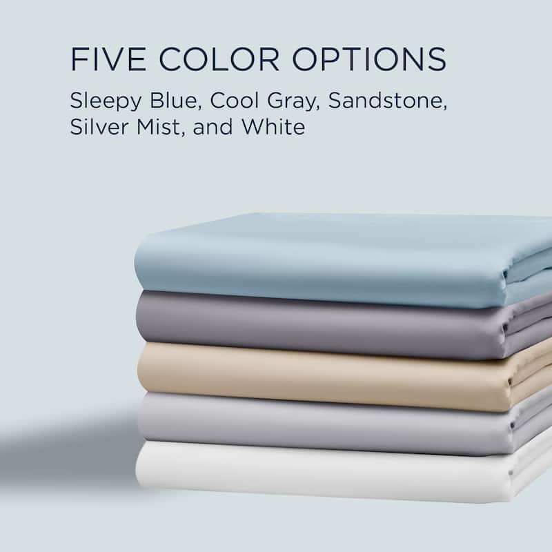 TEMPUR Luxe Egyptian Cotton Sheet Set - Sleepy Blue - Twin XL