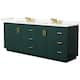 Option Green / Giotto Quartz Top / Brushed Gold Hardware