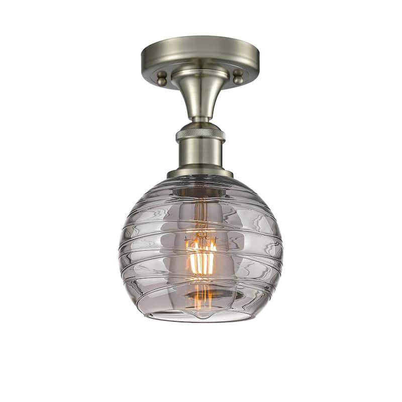 Innovations Lighting 516-1C-10-6 Athens Semi-Flush Athens Deco Swirl