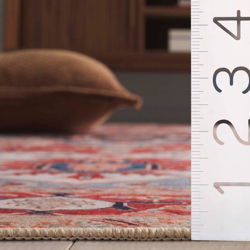 SAFAVIEH Tucson Kersten Machine Washable Slip Resistant Printed Rug