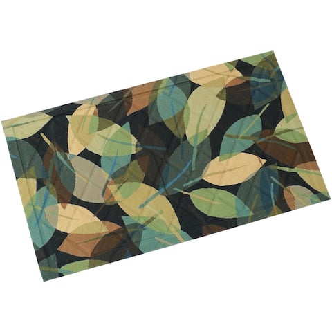 Sunnydaze Kitchen Floor Mat - 17-inch L x 29-inch W - Leafy Greens