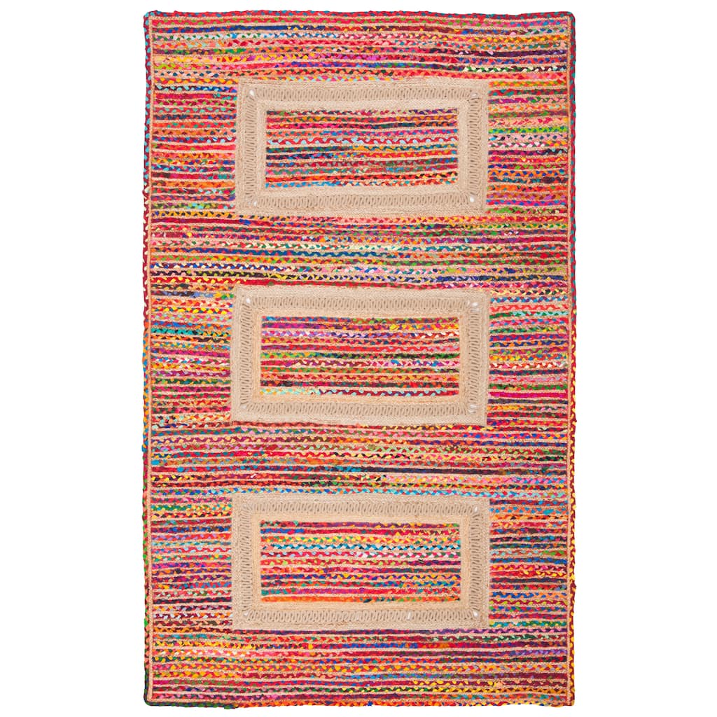 SAFAVIEH Handmade Braided Moung Bohemian Cotton Rug