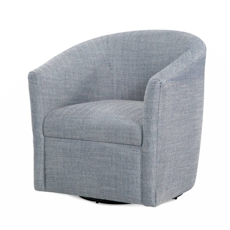 Sea Oat Swivel Barrel polyester Chair - Blue