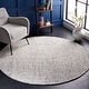preview thumbnail 41 of 191, SAFAVIEH Handmade Abstract Lottie Modern Wool Rug 4' Round - Grey/Ivory