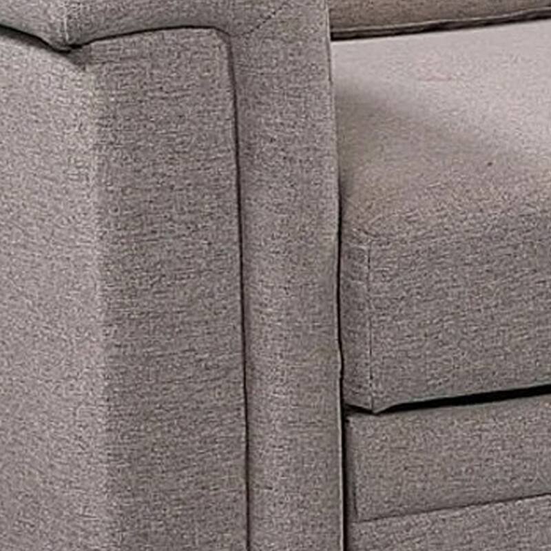 Ruben 84 Inch Reversible Sleeper Sectional Sofa with Storage Chaise, Gray