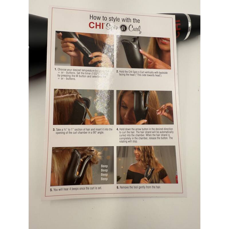 CHI Spin n Curl Ceramic Rotating Curler - 1"