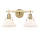 Option Brushed Champagne Bronze with Opal Glass