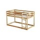 preview thumbnail 8 of 6, Twin Over Twin Solid Rubber Wood Loft Bed with Ladder and Sturdy Slats, Space-Saving Design for Kids' Bedrooms, Natural
