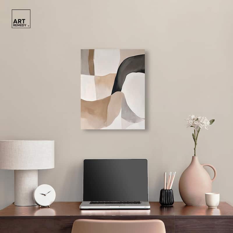 Curvilinear Composition I Canvas by Art Remedy, Gallery Wrapped