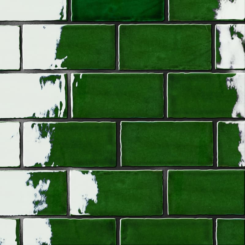 Merola Tile Viva Antic Verde 3" x 6" Ceramic Wall Tile