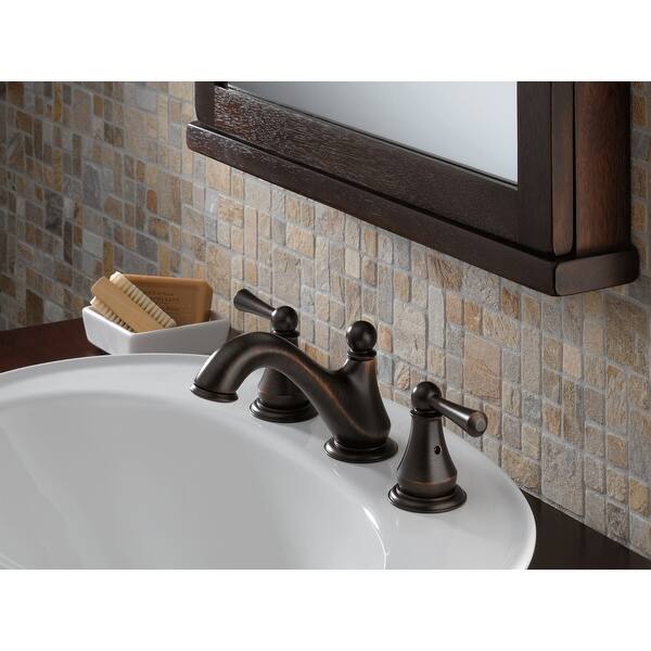 Shop Delta 35902lf Lewiston Widespread Bathroom Faucet With Pop Up