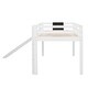 preview thumbnail 11 of 46, Twin size Loft Bed Wood Bed with Slide, Stair and Chalkboard, White