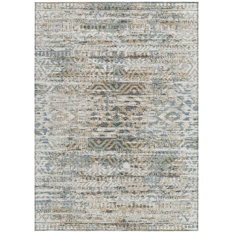 HomeRoots Moroccan Transitional Rectangle Outdoor Rug