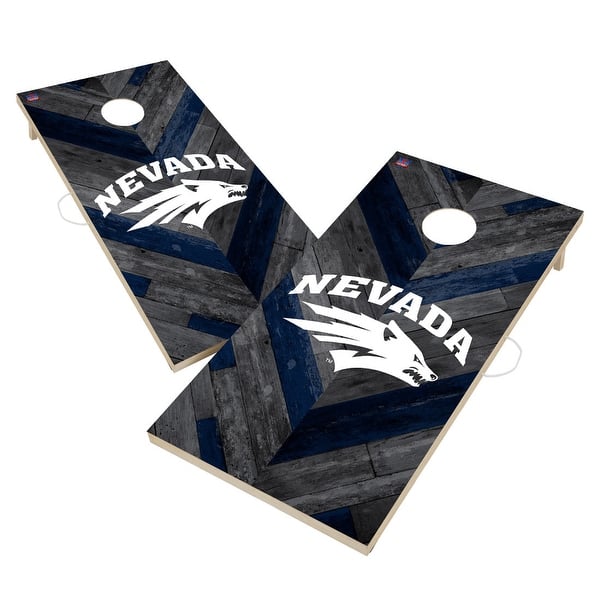 slide 2 of 6, Nevada Wolf Pack Cornhole Board Set 16 Years and Up