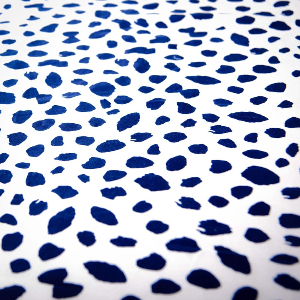 Rizzy Home Ink Dot Cotton Fitted Cribsheet - 28" X 52"