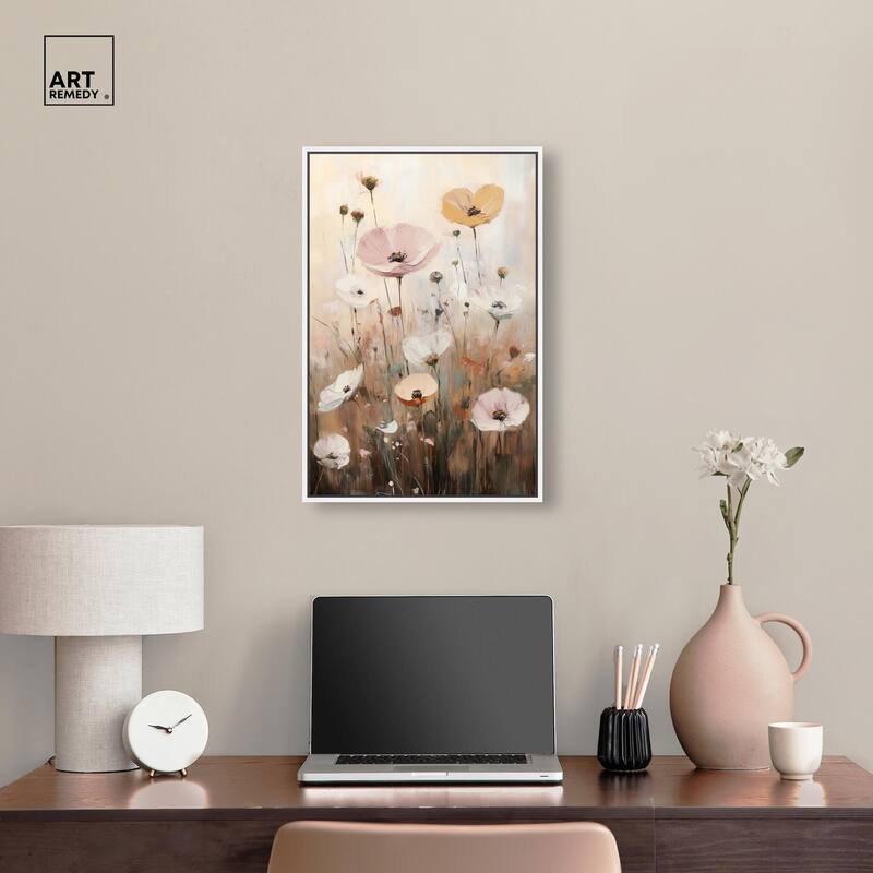 Delicate Flowers in Bloom Canvas by Art Remedy