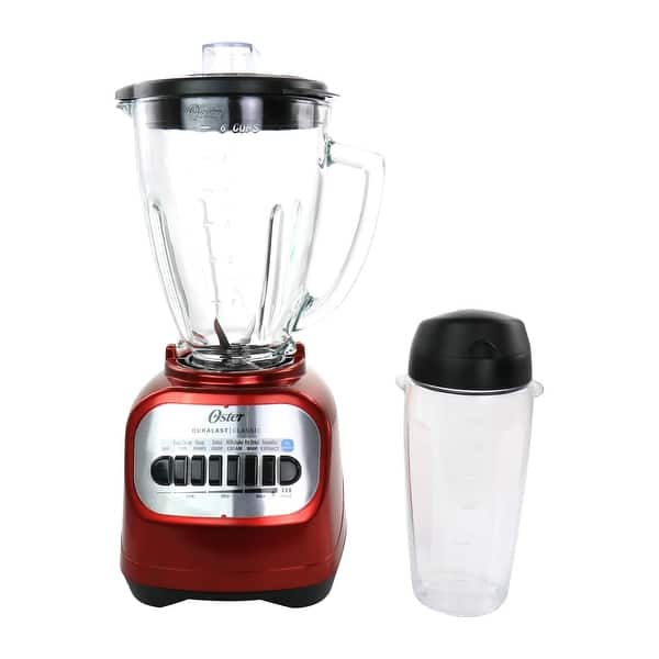 stay maternal Restraint Oster Classic Series 2-in-1 6 Cup Red Blender with smoothie cup - On Sale -  Overstock - 34546778