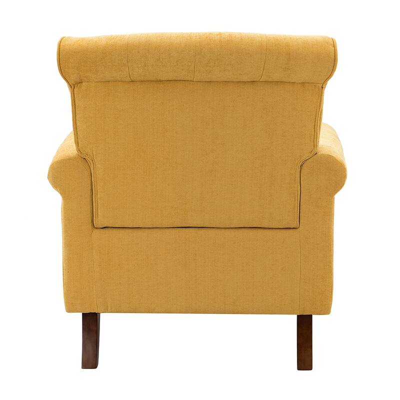 Indiges Comfy Upholstered Accent Armchair with Tufted Back Set of 2 for Bedroom Reading Office