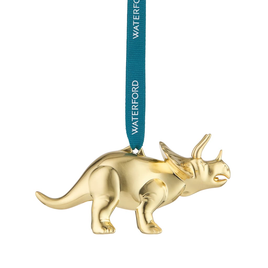 Waterford Christmas Triceratops Golden Ornament