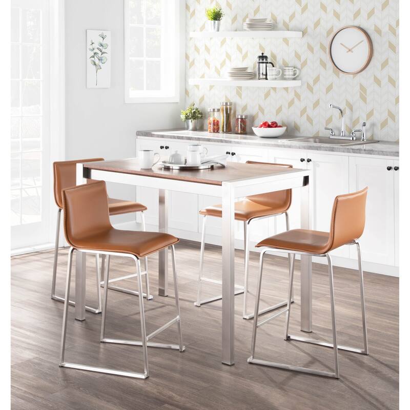 Strick & Bolton Forrest Mara Upholstered 5-Piece Counter Height Dining Set