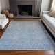 preview thumbnail 16 of 135, Machine Washable Indoor/ Outdoor Ombre Trellis Chantille Rug