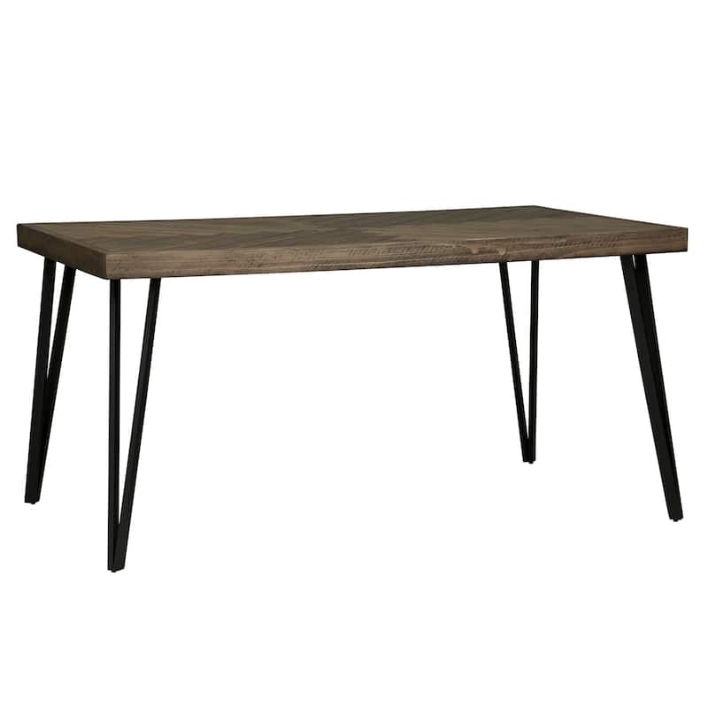 Horizons Rustic Caramel 7 Piece Rectangular Table Set