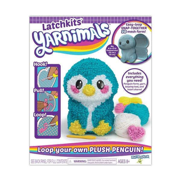 slide 2 of 6, Latchkits Yarnimals - Penguin - N/A