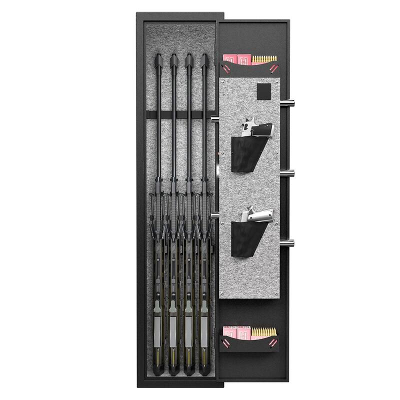3-4 Gun Safe for Rifles&Pistols,High Security Metal Rifle Safe Locker
